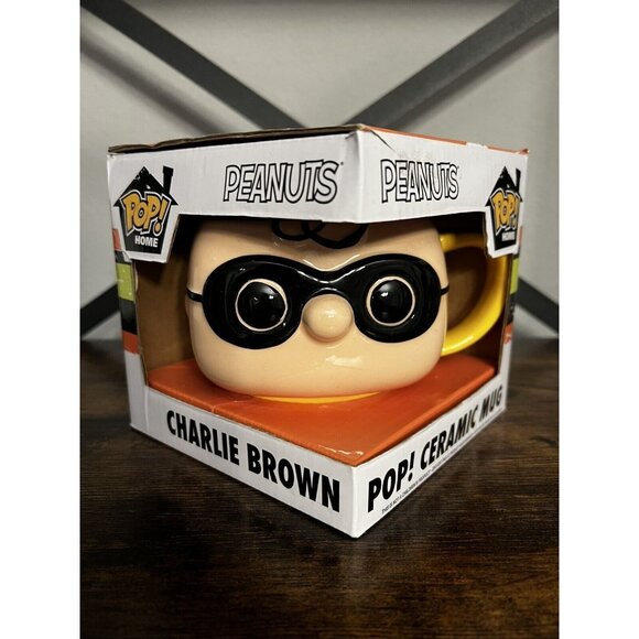 Funko POP! Peanuts Ceramic Mugs Charlie Brown Funko POP Home New - Picture 1 of 7